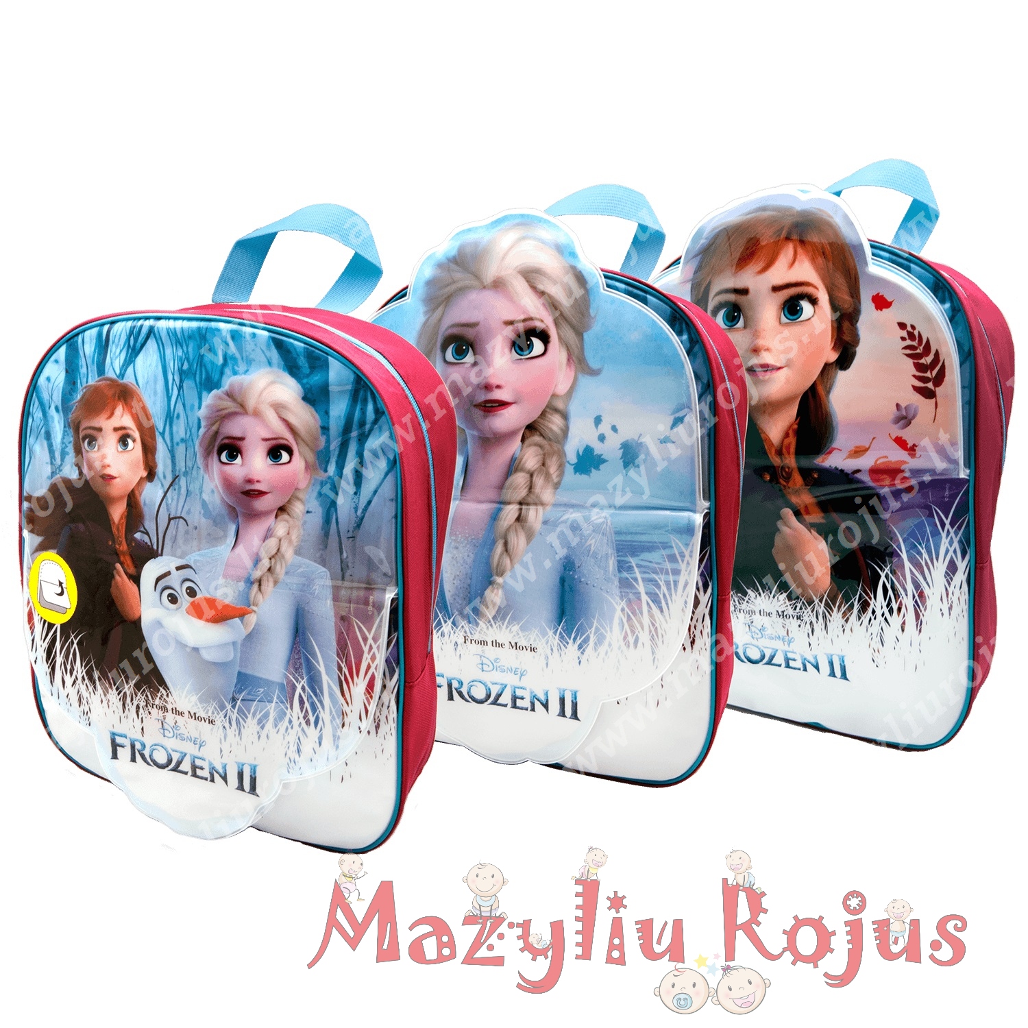Vaikiška kuprinė "Frozen" su trimis viršeliais