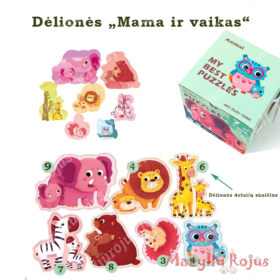 Dėlionės "Mama ir vaikas"