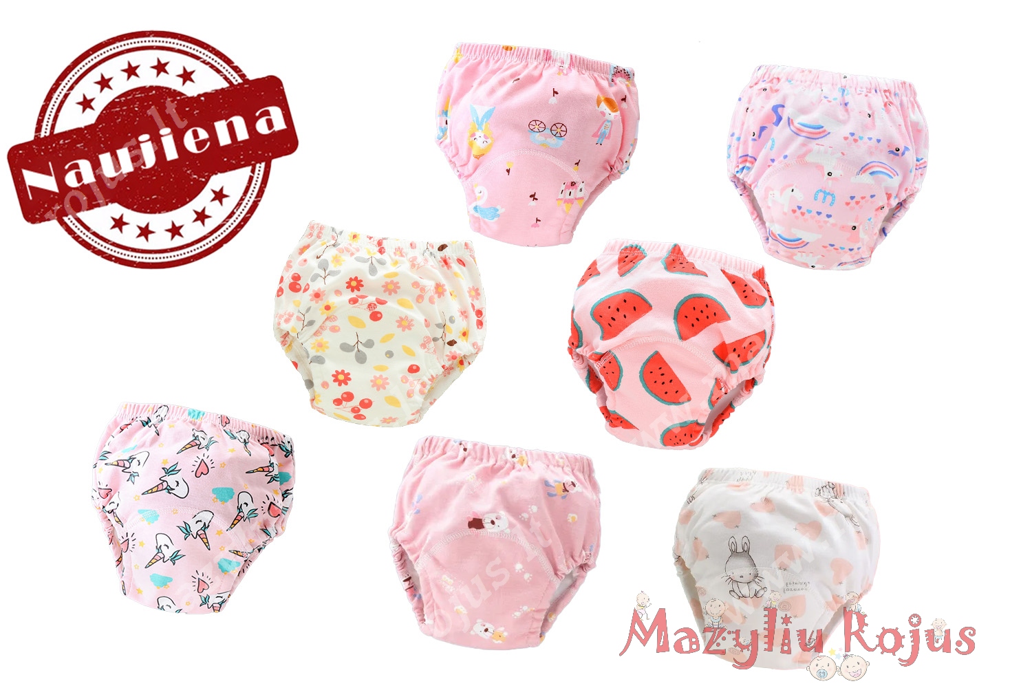 NAUJIENA, Atprastukių rinkinukas mergaitėms, 7 vnt