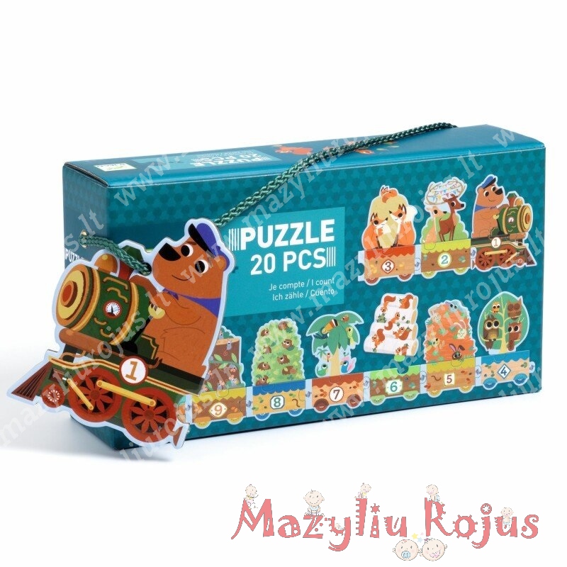 Dėlionė "Skaičių traukinukas"