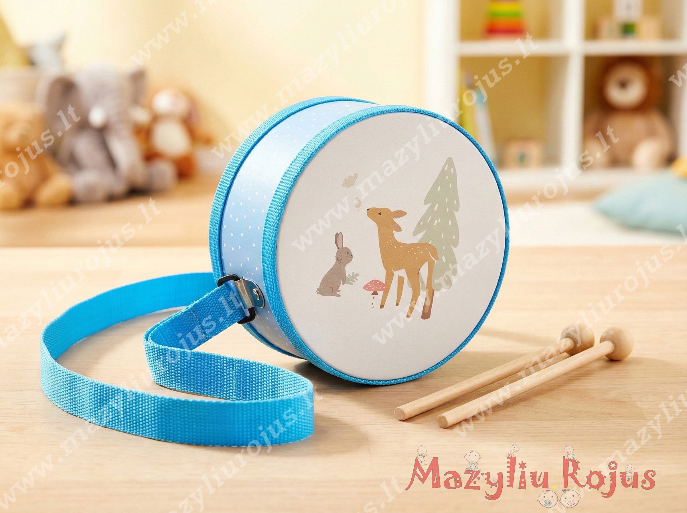 Vaikiškas būgnelis "Gamtos muzika"