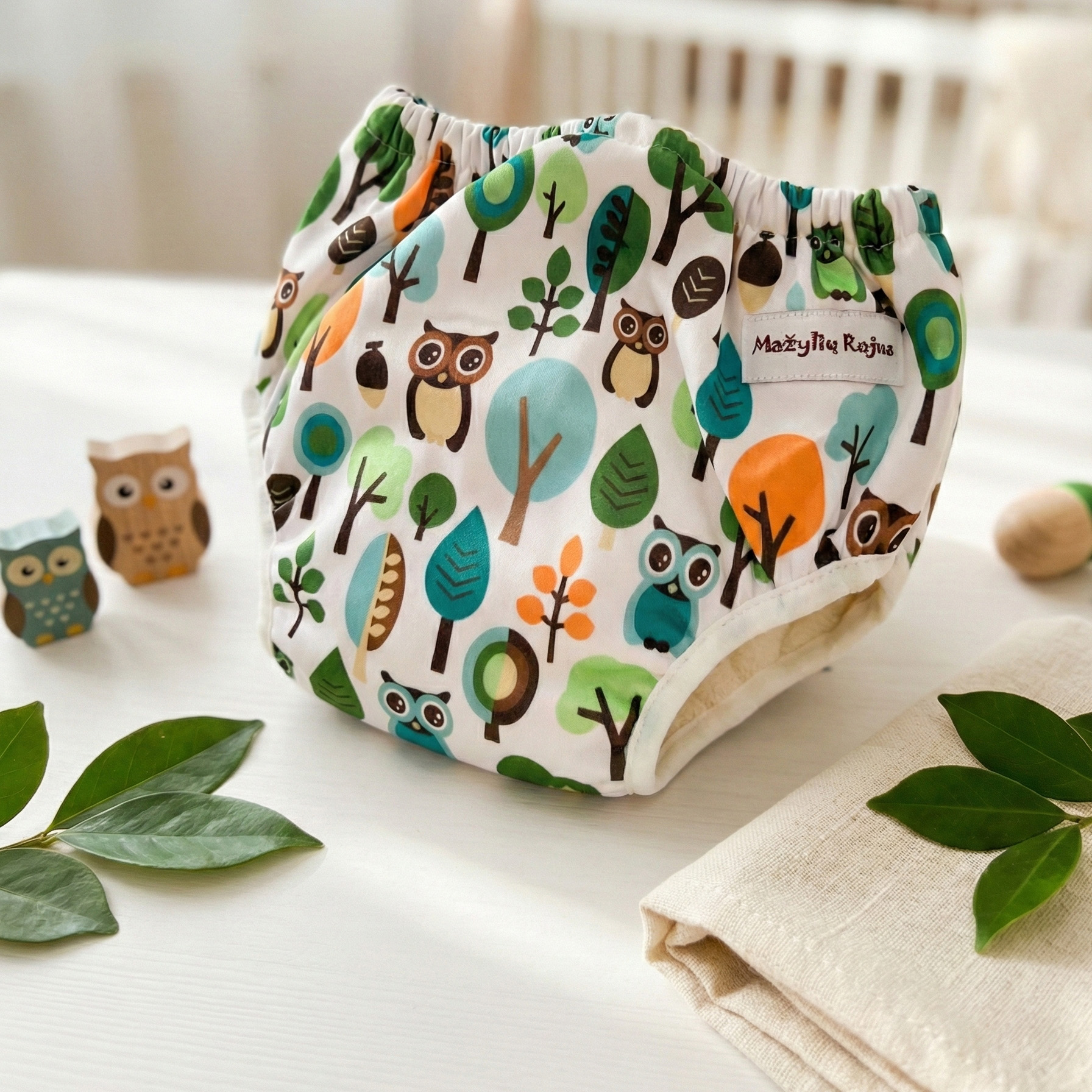 Neperšlampančios kelnaitės "Pelėdų miškas"