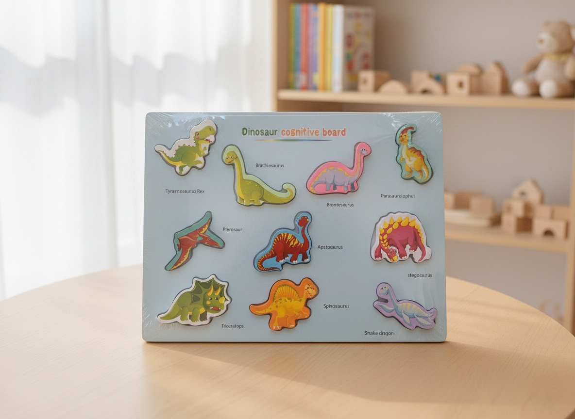 Medinė dėlionė "Dinozaurai"