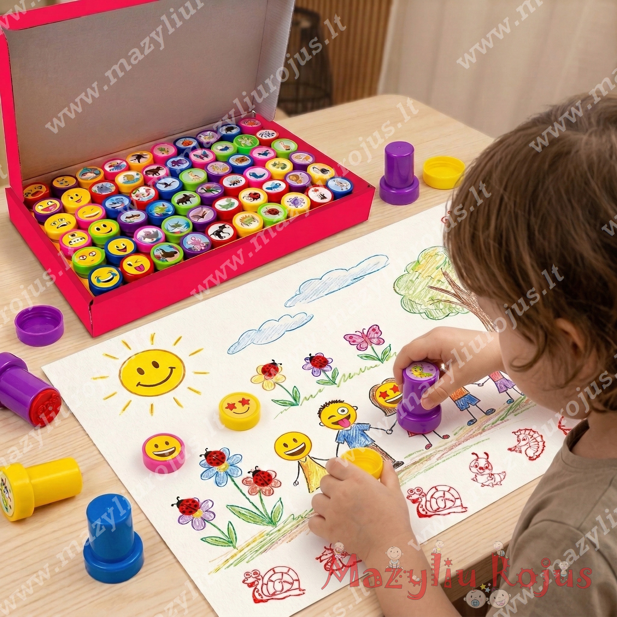 Antspaudukų rinkinys, 60 vnt